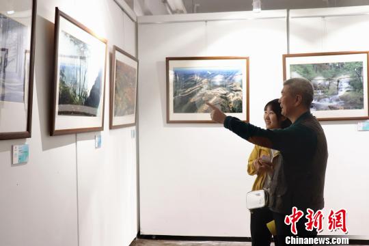 “绿水青山中国森林摄影作品巡展”黑龙江展现场 王琳 摄